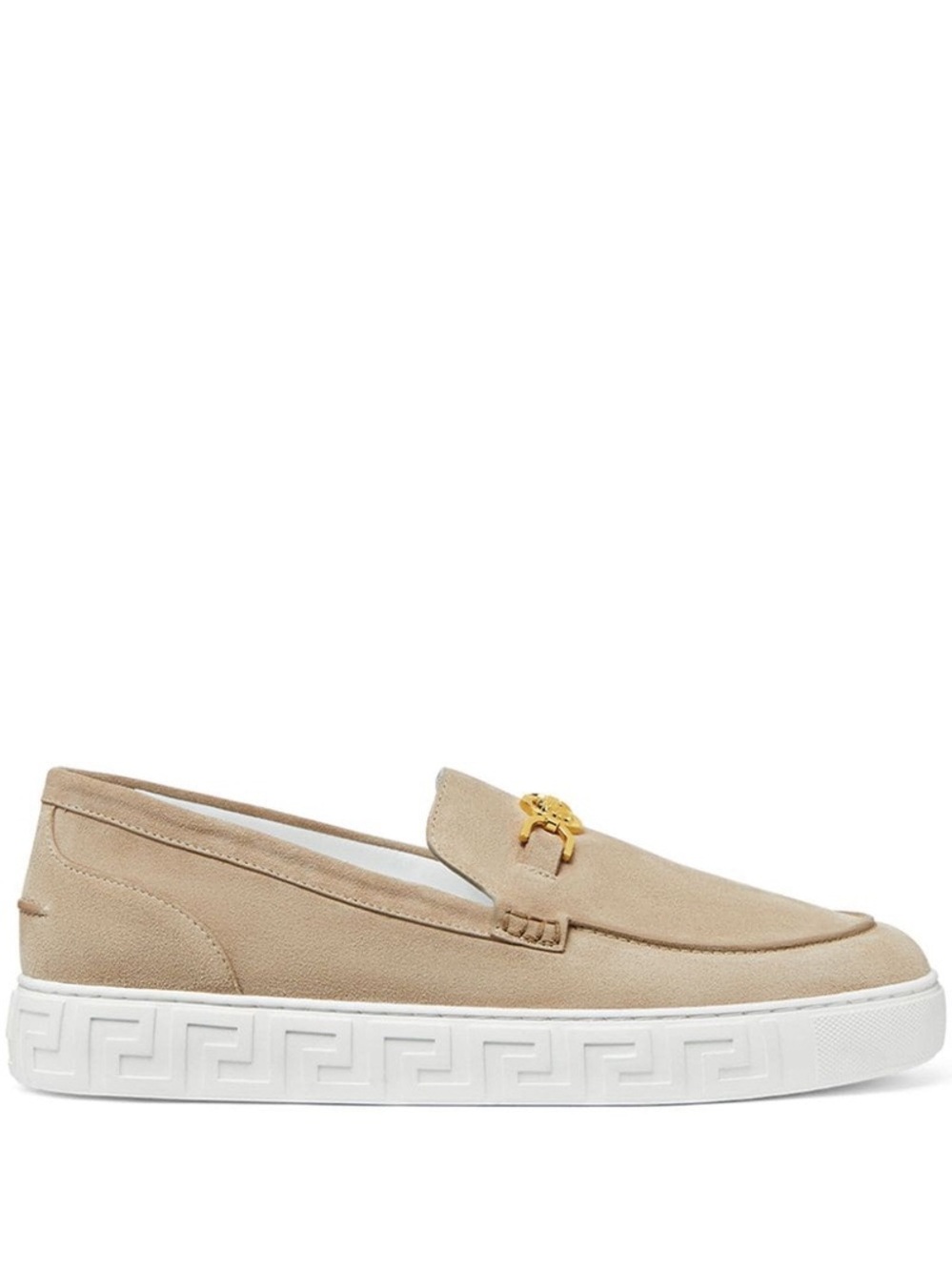 Versace Medusa ‘95 Suede Loafers Beige Men’s EU 41/US 8